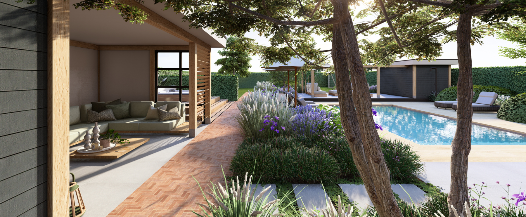 zwembad en poolhouse project Rhoon